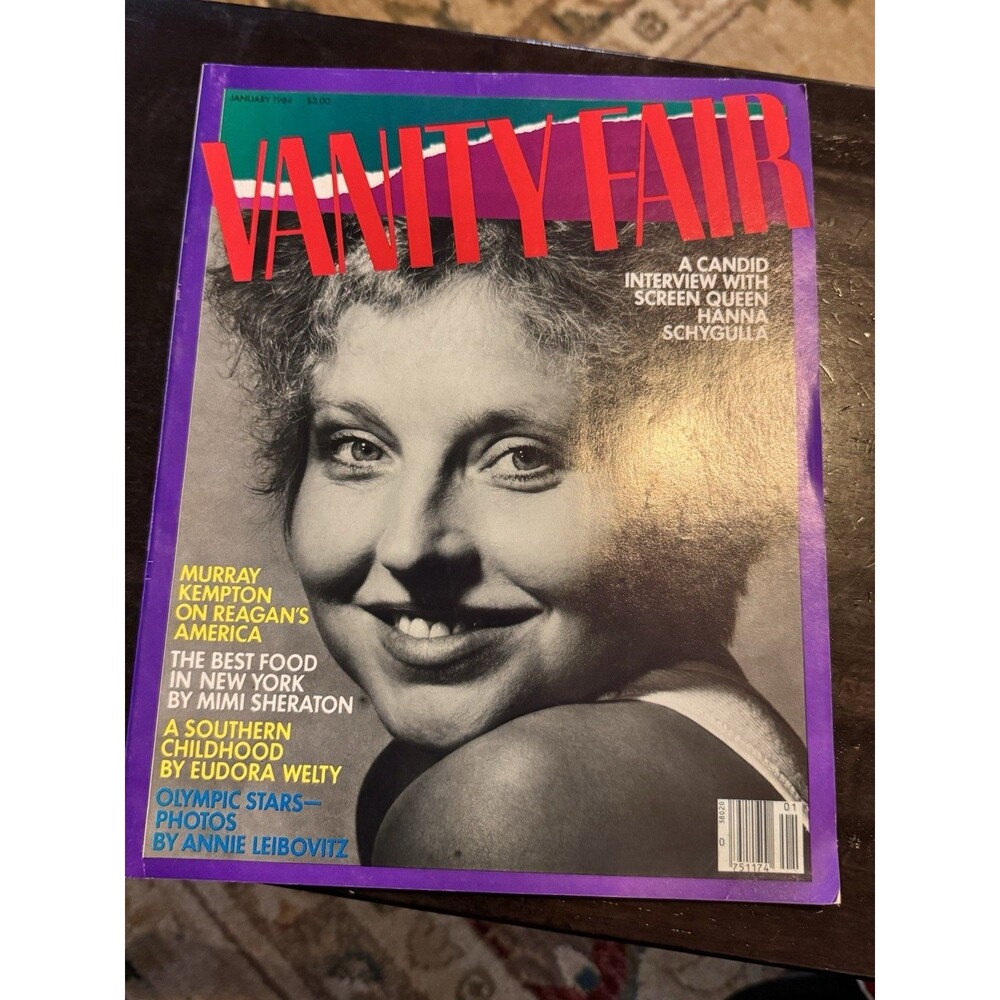 JANUARY 1984 VANITY FAIR fashion magazine HANNA SCHYGULLA